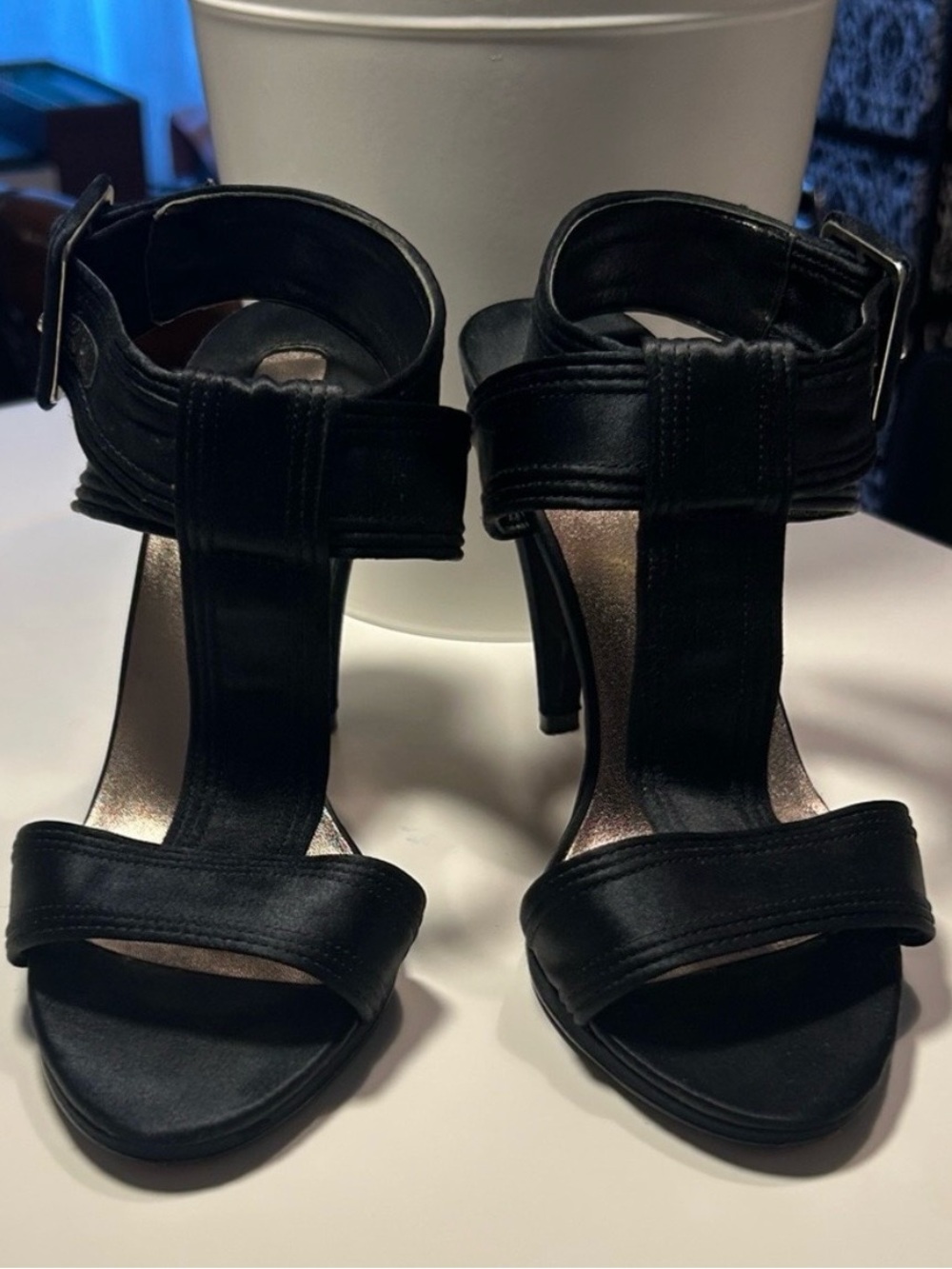Max Studio Black Strapy Sandals